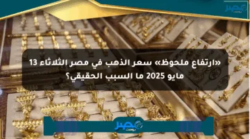 «ارتفاع ملحوظ» سعر الذهب في مصر الثلاثاء 13 مايو 2025 ما السبب الحقيقي؟